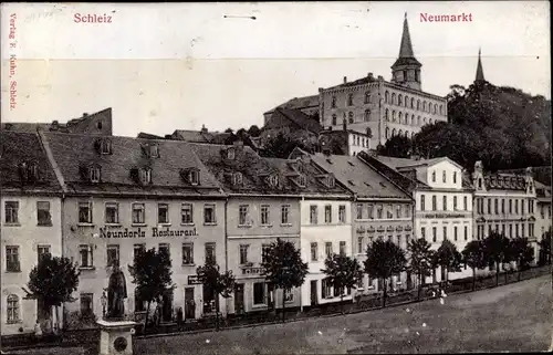 Ak Schleiz im Vogtland Thüringen, Neumarkt, Neundorls Restaurant