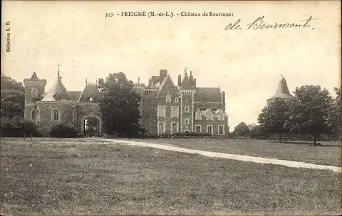 Ak Freigne Mainte et Loire, Chateau de Bourmont