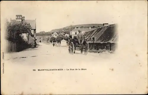 Ak Blonville sur Mer Calvados, La Rue de la Mare