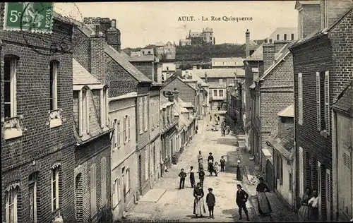 Ak Ault Somme, La Rue Quinguerue