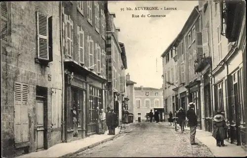 Ak Lezoux Puy de Dôme, Rue du Commerce