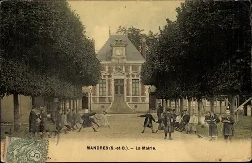 Ak Mandres Val de Marne, La Mairie