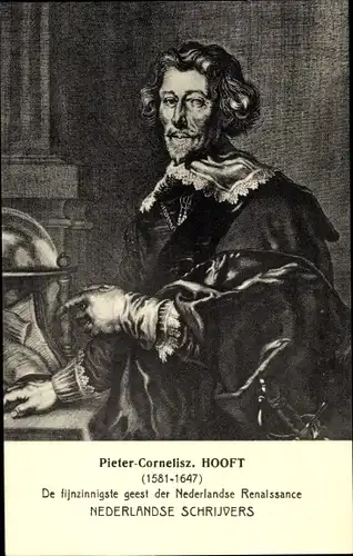 Künstler Ak Niederländischer Schriftsteller Pieter Cornelisz, Portrait