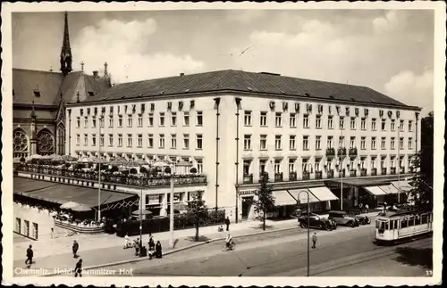 Ak Chemnitz in Sachsen, Hotel Chemnitzer Hof