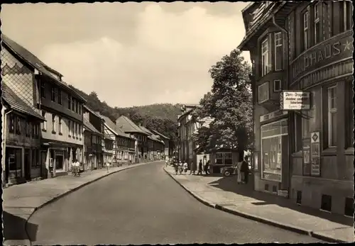 Ak Ilfeld Harztor in Thüringen, Ilgerstraße, Geschäft