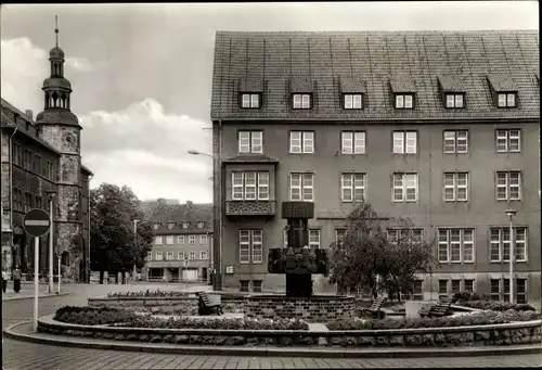 Ak Nordhausen am Harz, Lutherplatz mit neuem Brunnen