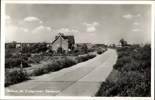 Ak Santpoort Nordholland Niederlande, Willem de Zwijgerlaan