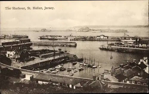 Ak Saint Helier Jersey Kanalinseln, Hafen