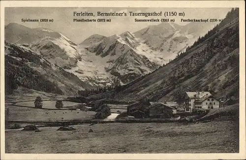 Ak Ferleiten Fusch an der Großglocknerstraße in Salzburg, Bernsteiner's Tauerngasthof