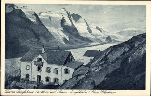Ak Tirol Österreich, Gross-Glockner, Franz Josefshaus an der Franz Josefshöhe