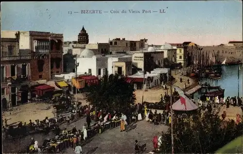 Ak Bizerte Tunesien, Coin du Vieux Port