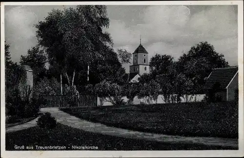 Ak Treuenbrietzen in Brandenburg, Nikolaikirche