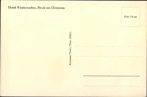 Ak Stock Breitbrunn am Chiemsee, Hotel Westernacher