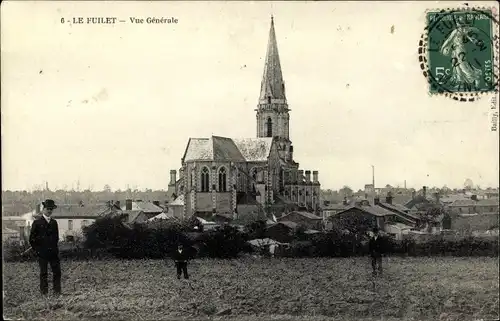 Ak Le Fuilet Maine et Loire, Vue generale