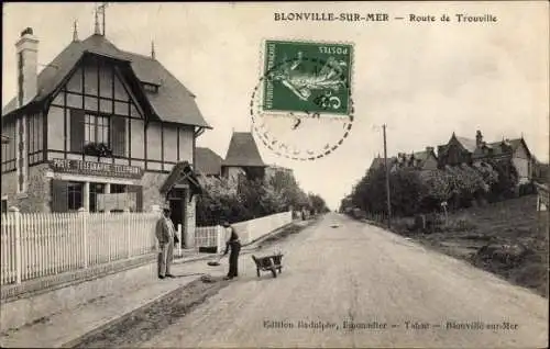 Ak Blonville sur Mer Calvados, Route de Trouville