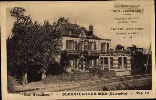 Ak Blonville sur Mer Calvados, Pension Nos Vacances