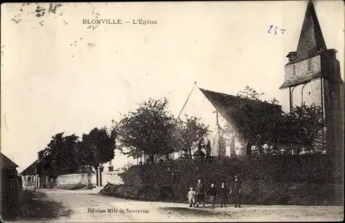 Ak Blonville sur Mer Calvados, L'Eglise