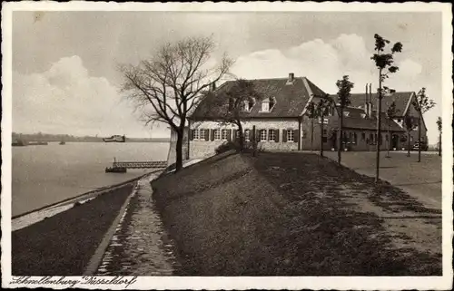 Ak Düsseldorf am Rhein, Rheinrestaurant Schnellenburg