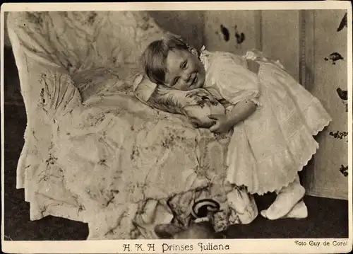 Ak Prinzessin Juliana der Niederlande als Kleinkind