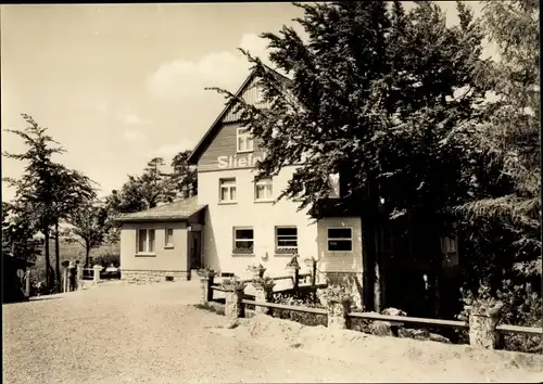 Ak Nauendorf in Thüringen, Berggaststätte Stiefelburg, Bes. Joh. Hornung