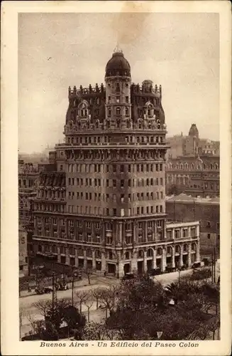 Ak Buenos Aires Argentinien, Un Edificio del Paseo Colon