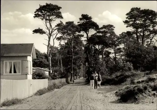 Ak Ostseebad Karlshagen auf Usedom, Wegepartie