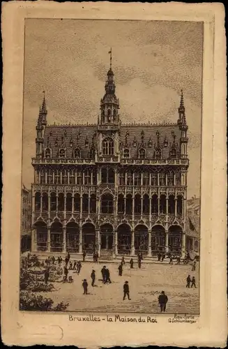 Künstler Ak Bruxelles Brüssel, La Maison du Roi