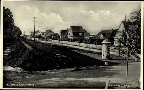 Ak Nordseebad Sankt Peter Ording, Strandweg