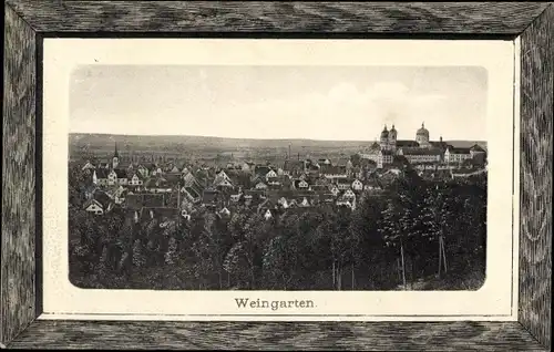 Präge Passepartout Ak Weingarten in Württemberg, Gesamtansicht