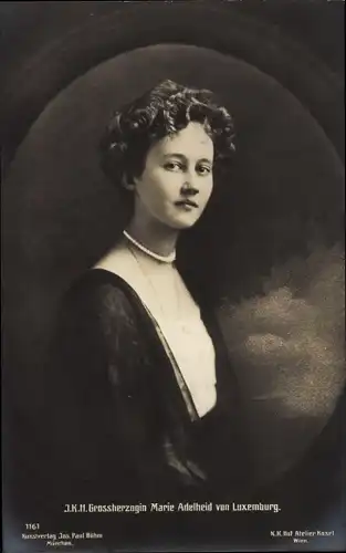 Ak Großherzogin Marie Adelheid von Luxemburg