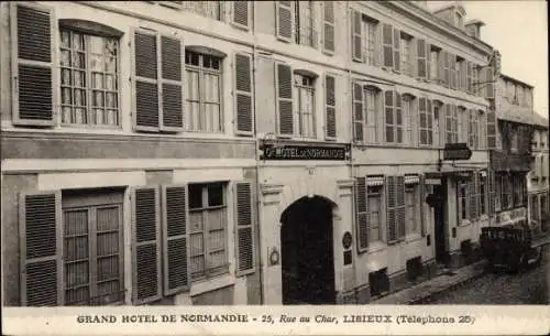 Ak Lisieux Calvados, Grand Hotel de Normandie, 25 Rue au Char