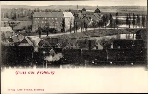 Ak Frohburg in Sachsen, Teilansicht