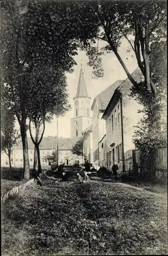 Ak Sayda im Erzgebirge, Am Lutherplatz, Kirche