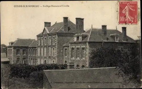 Ak Condé sur Noireau Calvados, College Dumont d'Urville