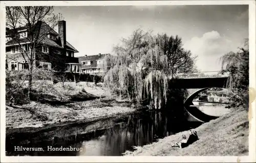 Ak Hilversum Nordholland, Hondenbrug