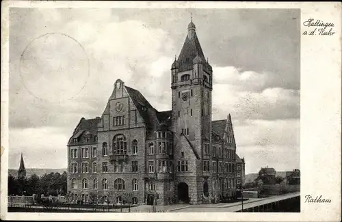 Ak Hattingen an der Ruhr, Rathaus