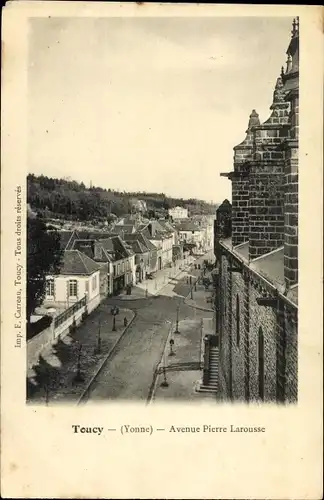 Ak Toucy Yonne, Avenue Pierre Larousse