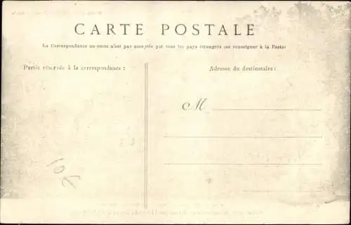 Ak Fontainebleau Seine et Marne, Le Feu dans la Foret, Incendie 1904, Chene, pres de Belle Croix