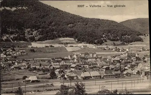 Ak Vallorbe Kanton Waadt Schweiz, Gesamtansicht