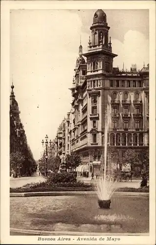 Ak Buenos Aires Argentinien, Avenida de Mayo