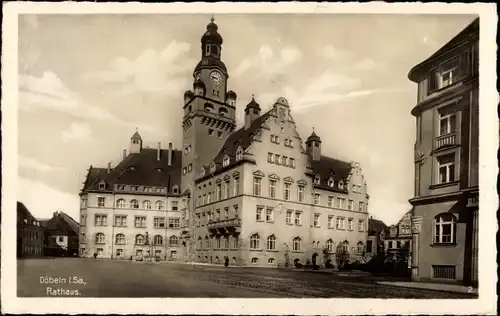 Ak Döbeln in Sachsen, Rathaus