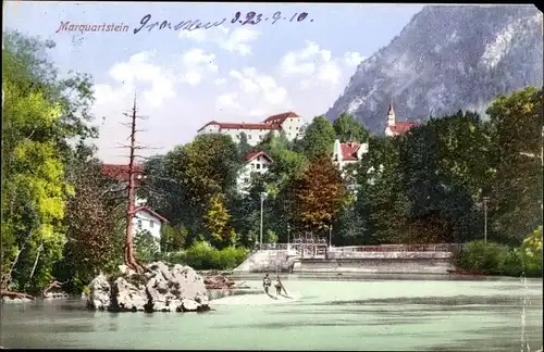 Ak Marquartstein im Chiemgau, Wasserpartie
