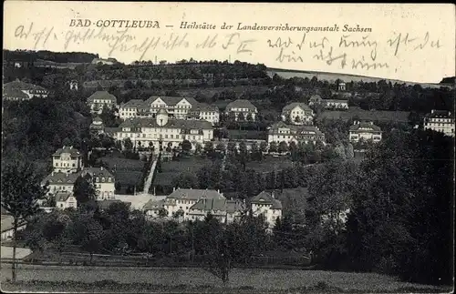 Ak Bad Gottleuba Berggießhübel, Heilstätte der Landesversicherungsanstalt Sachsen