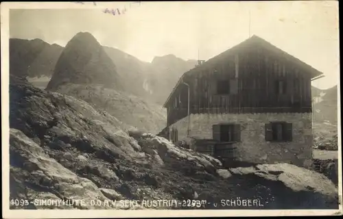 Ak Hallstatt in Oberösterreich, Simonyhütte