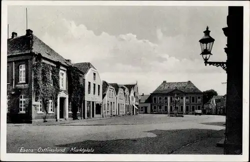 Ak Esens in Ostfriesland, Marktplatz