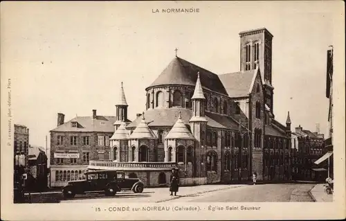 Ak Condé sur Noireau Calvados, Eglise Saint Sauveur