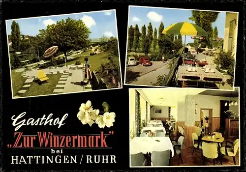 Ak Hattingen an der Ruhr, Gasthof zur Winzermark