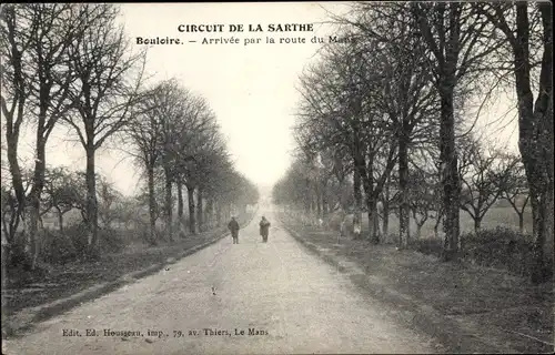 Ak Bouloire Sarthe, Circuit de la Sarthe, Arrivée par la route du Mans