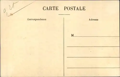 Ak Boulogne sur Mer Pas de Calais, Plage St Gabriel, Le Grand Hotel detruit par la tempete 1912