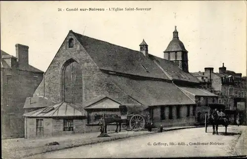 Ak Condé sur Noireau Calvados, Eglise Saint Sauveur